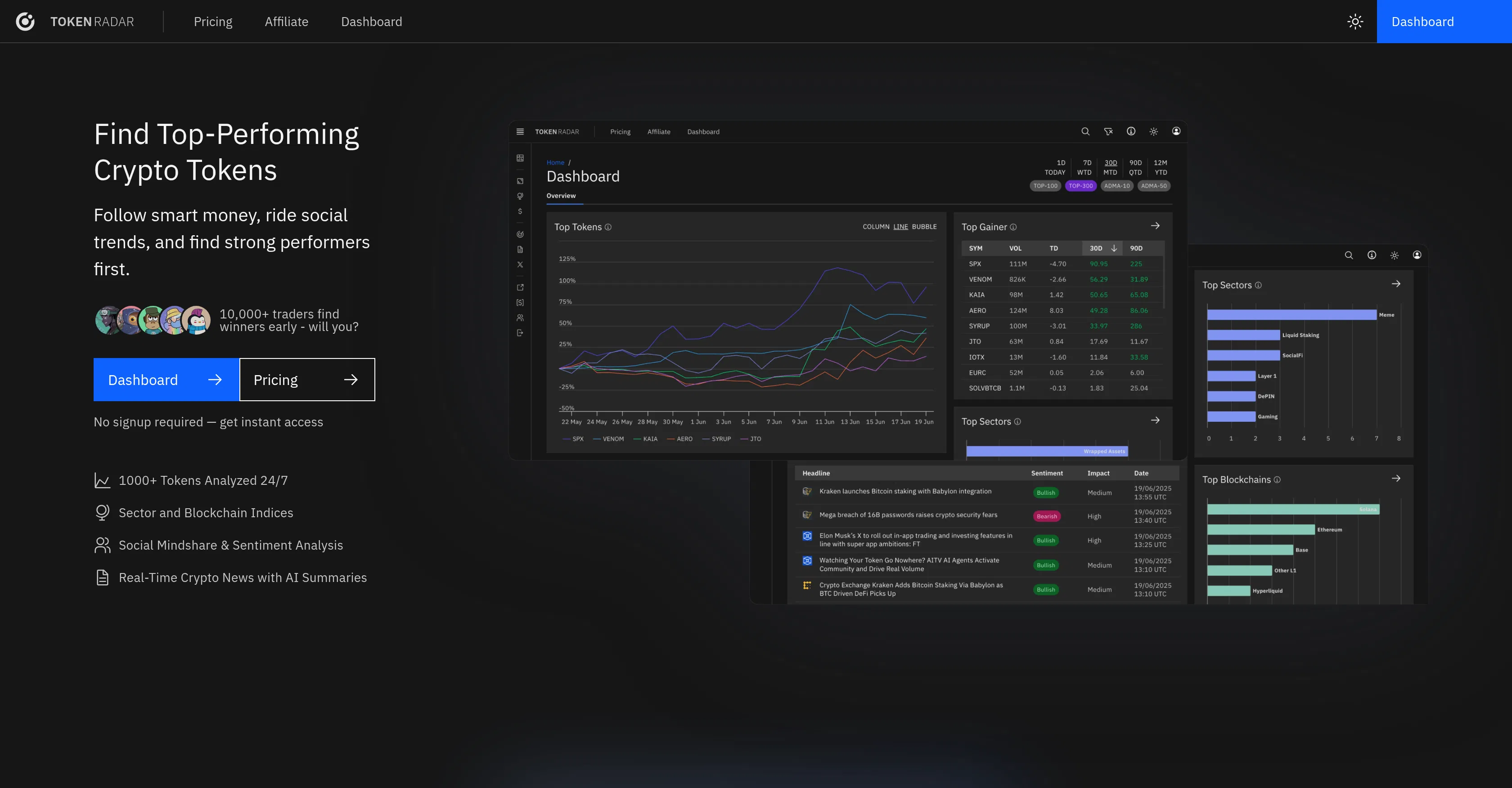 Token Radar screenshot