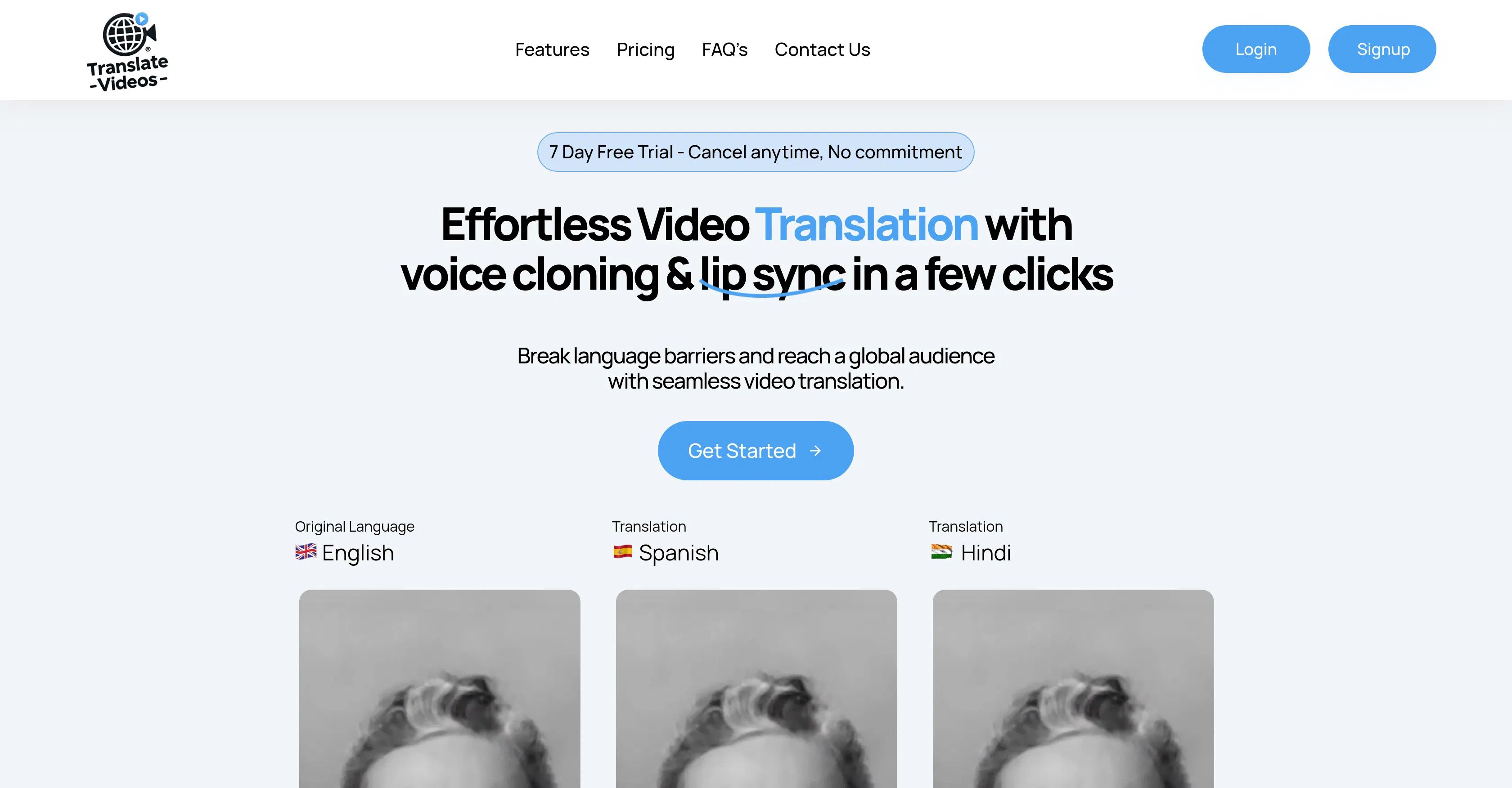 Translate Videos screenshot