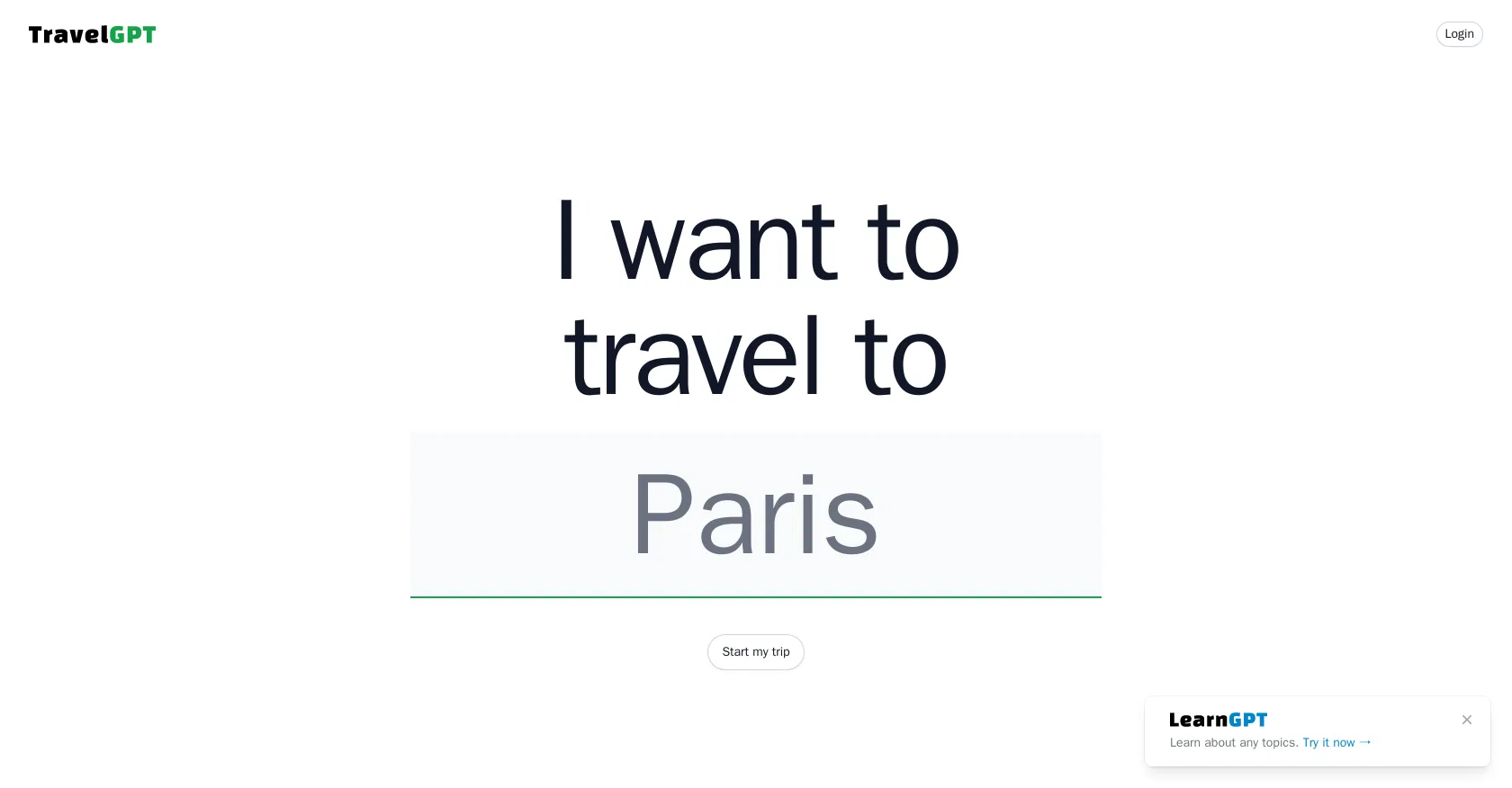 Travelgpt screenshot