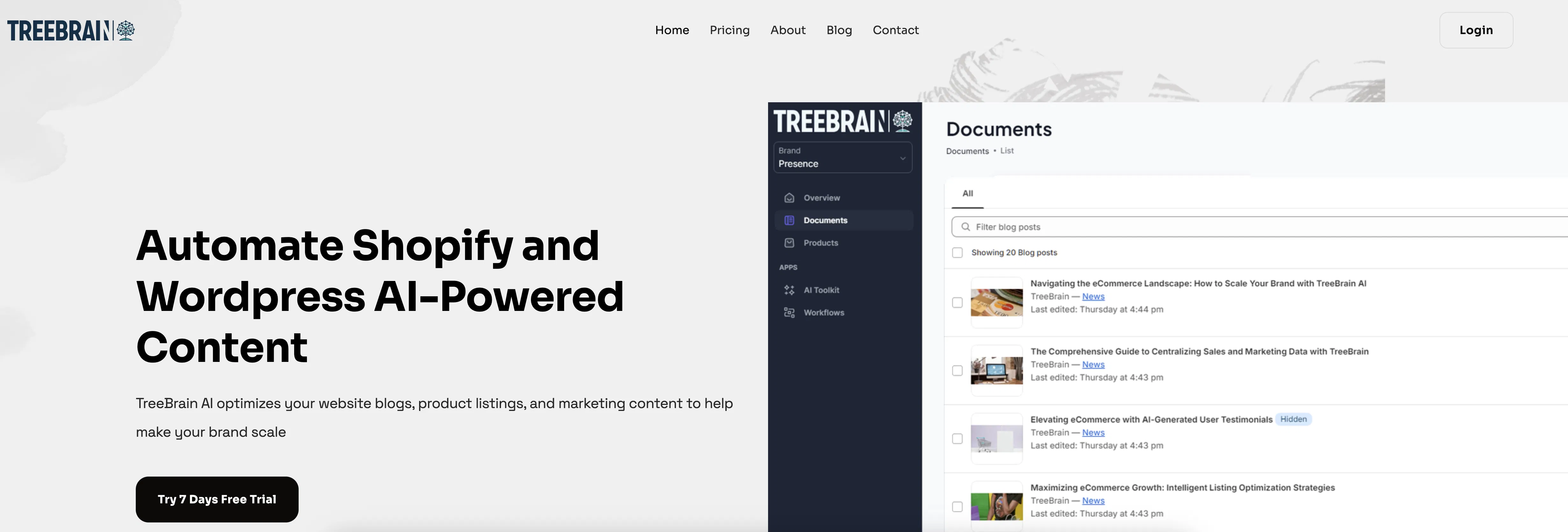 TreeBrain screenshot