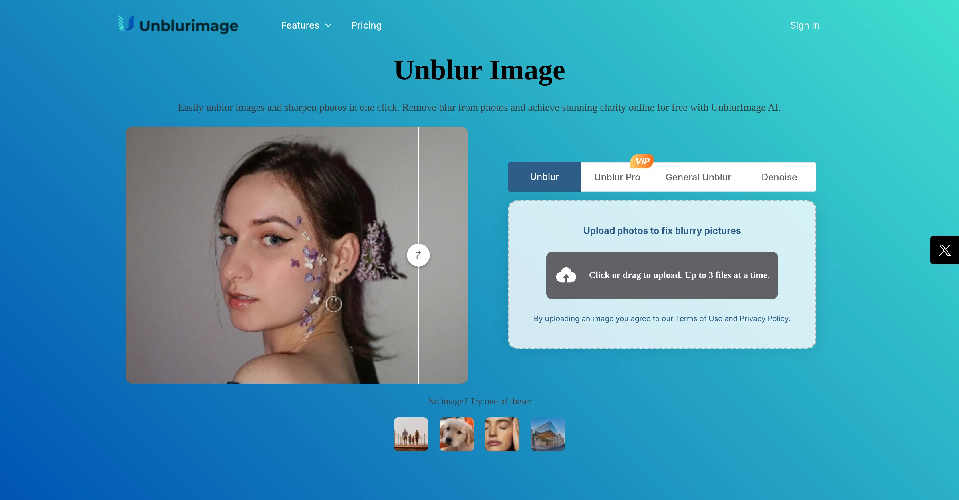UnblurImage AI screenshot