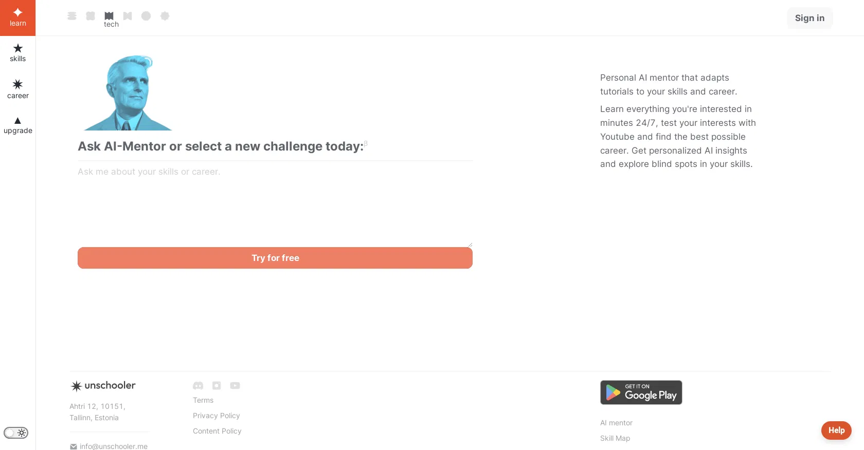 Unschooler screenshot