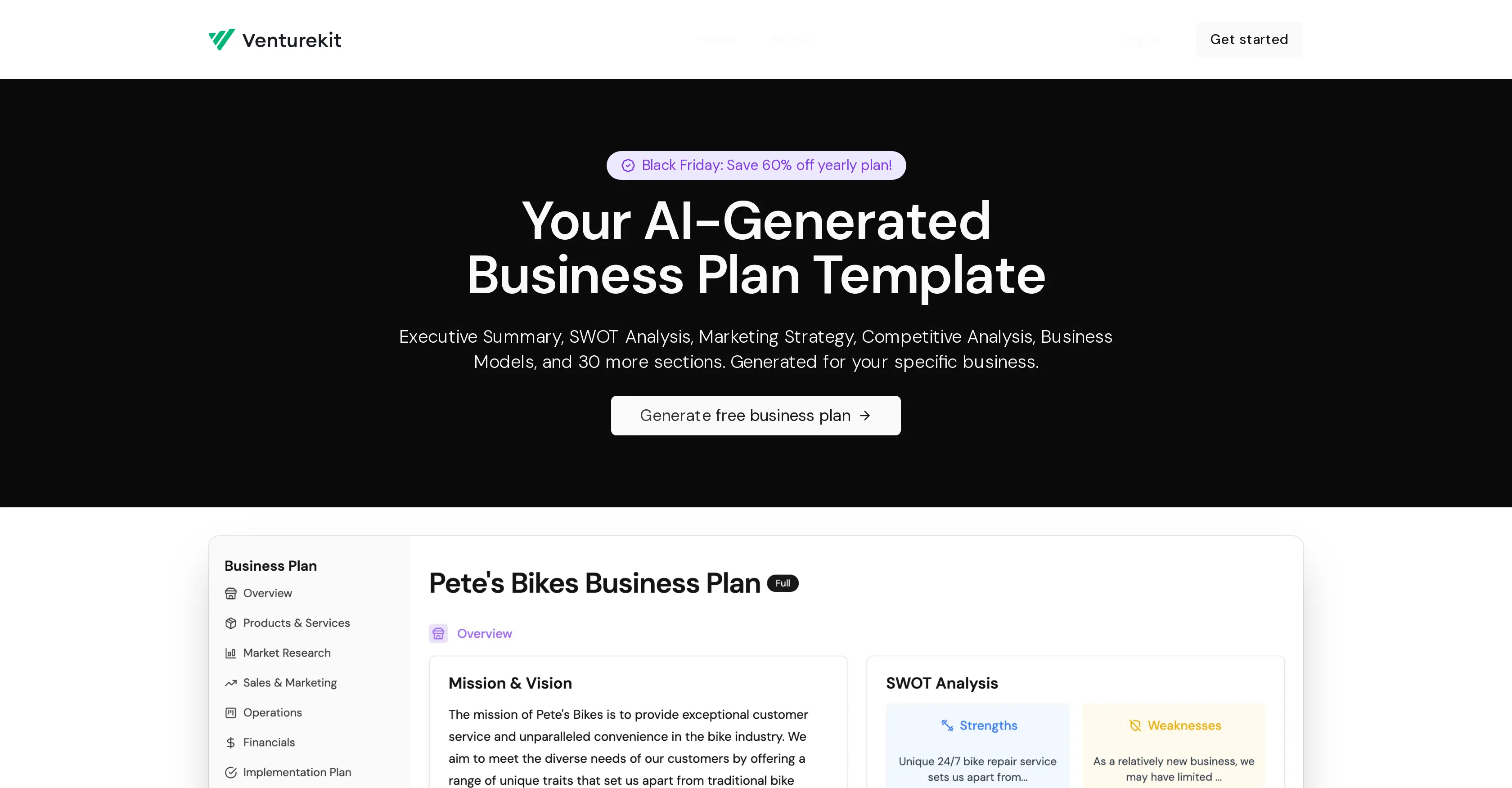 Venturekit screenshot