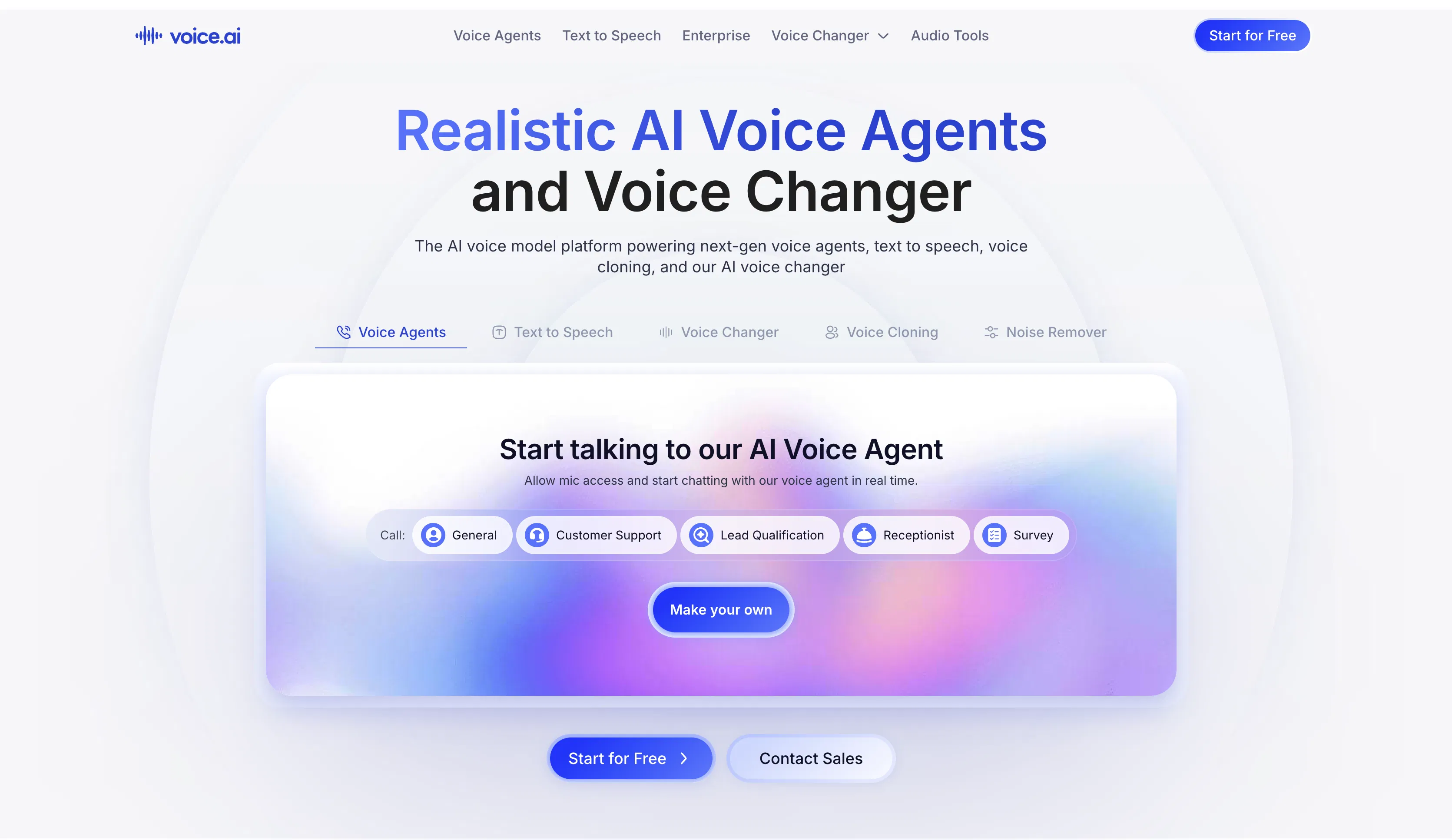 Voice AI screenshot