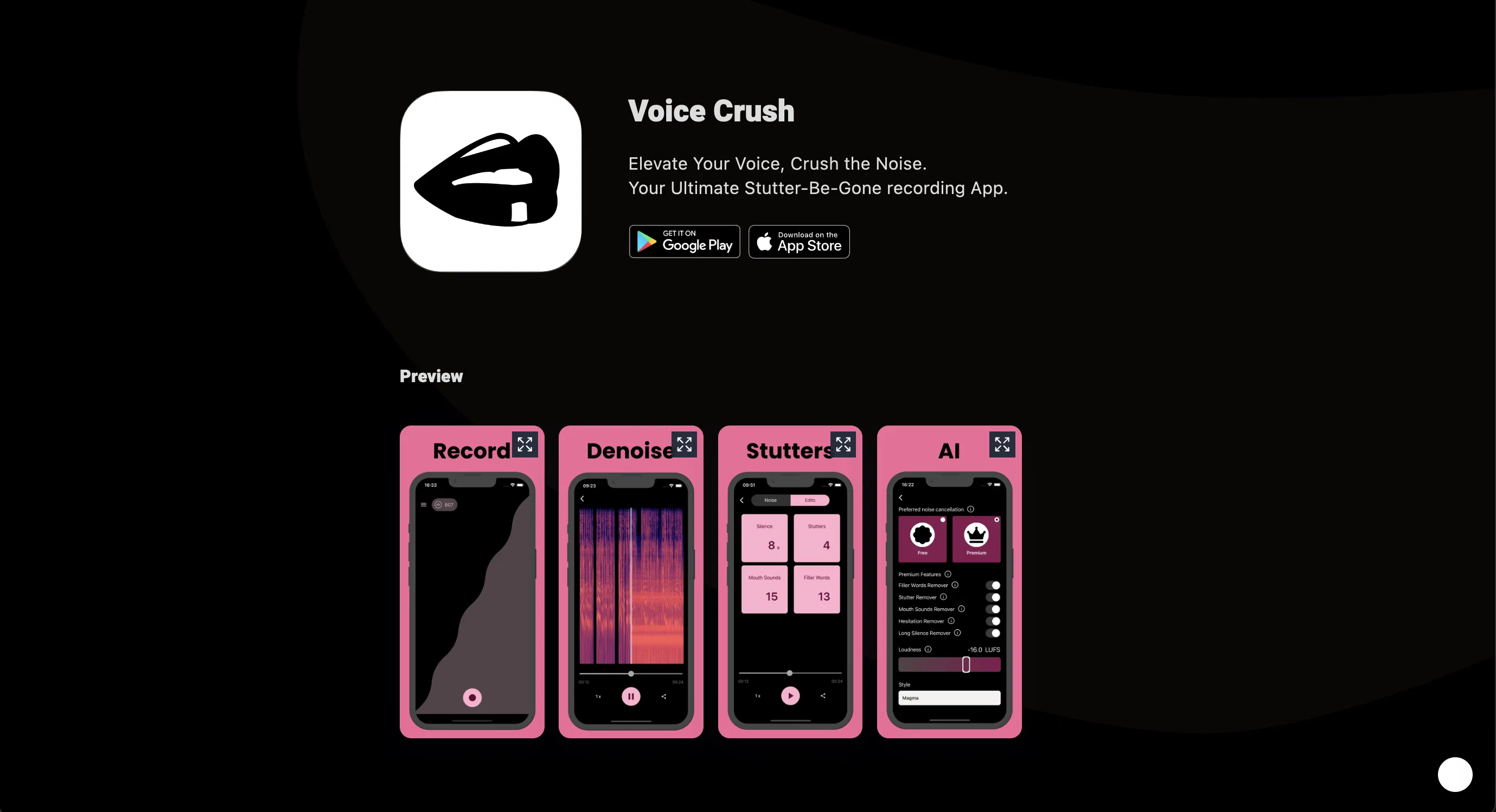 Voice Crush screenshot