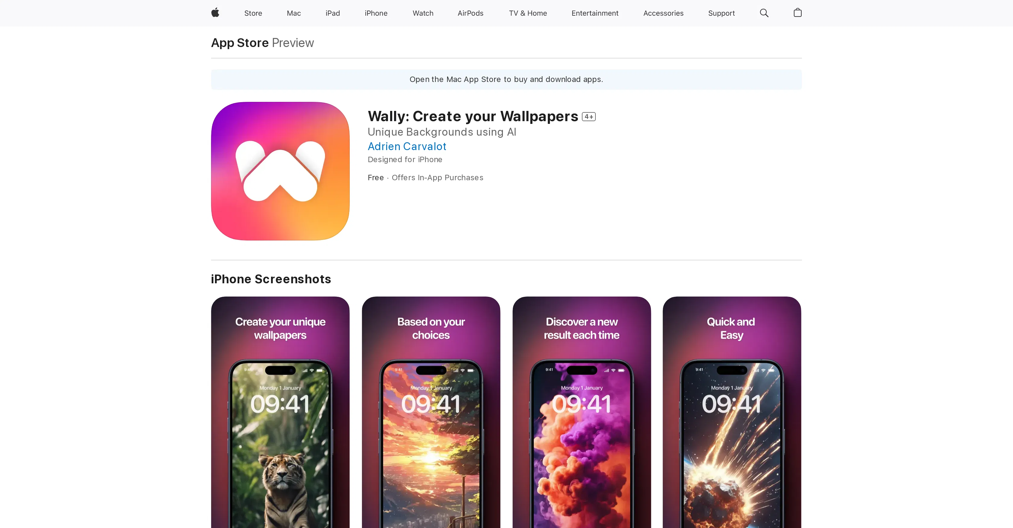 Wally screenshot