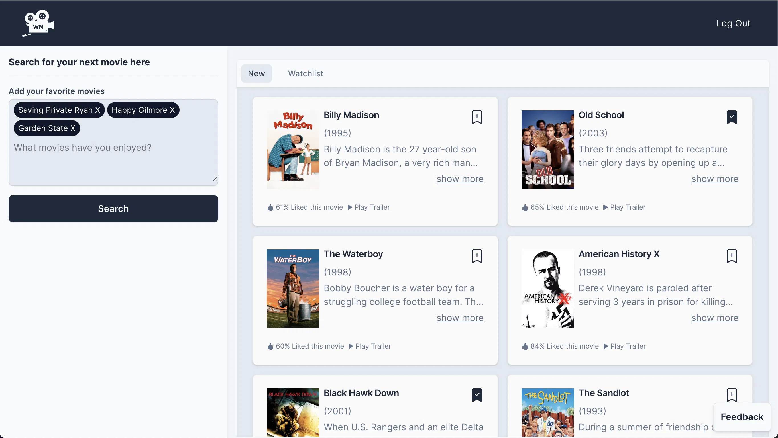 WatchNow AI screenshot