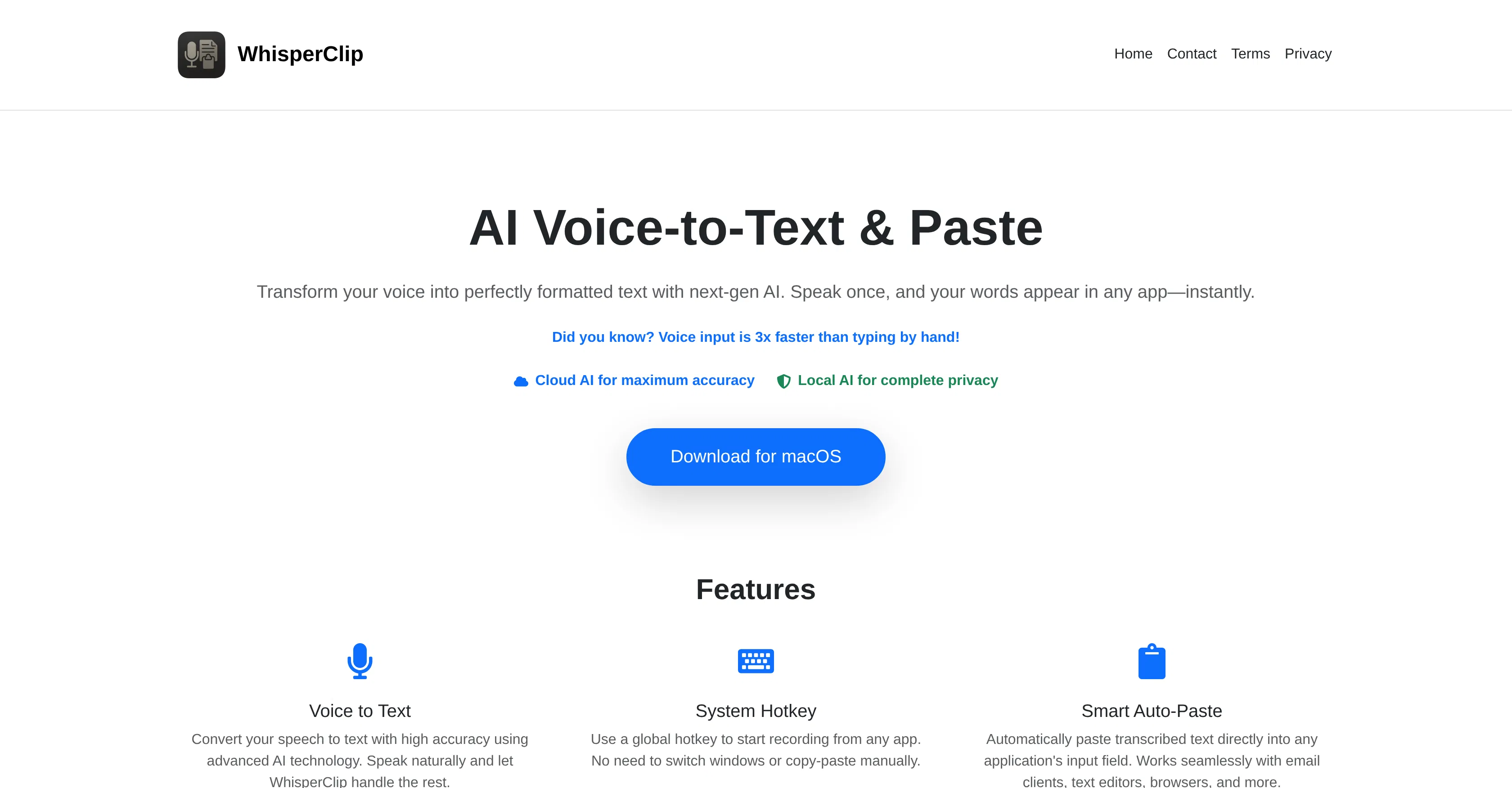 WhisperClip screenshot