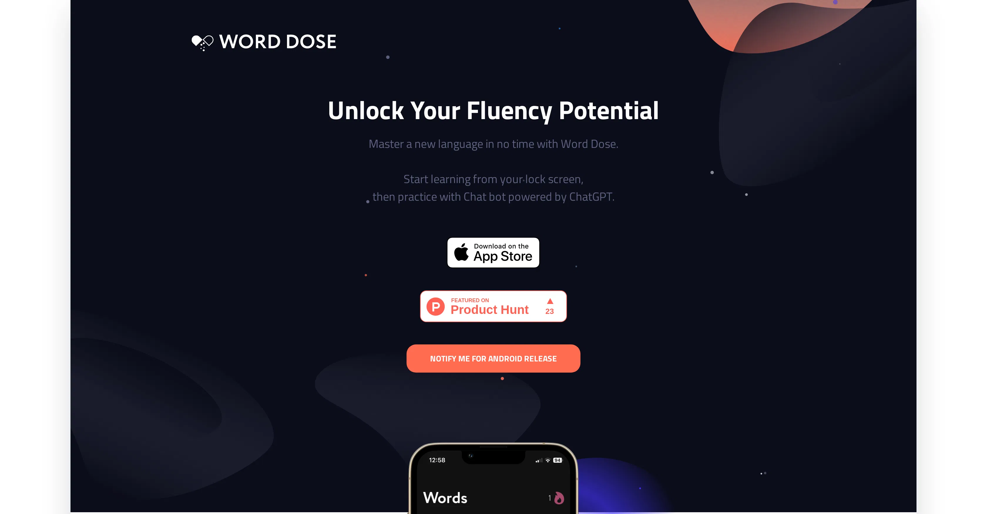 Word Dose screenshot