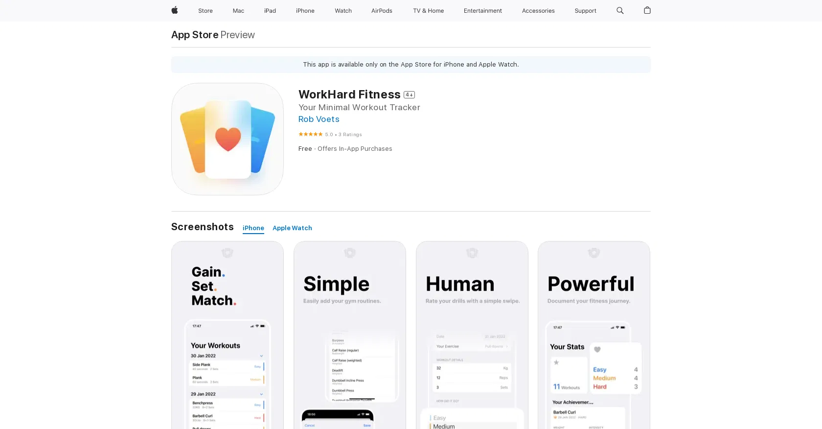 WorkHard Fitness screenshot