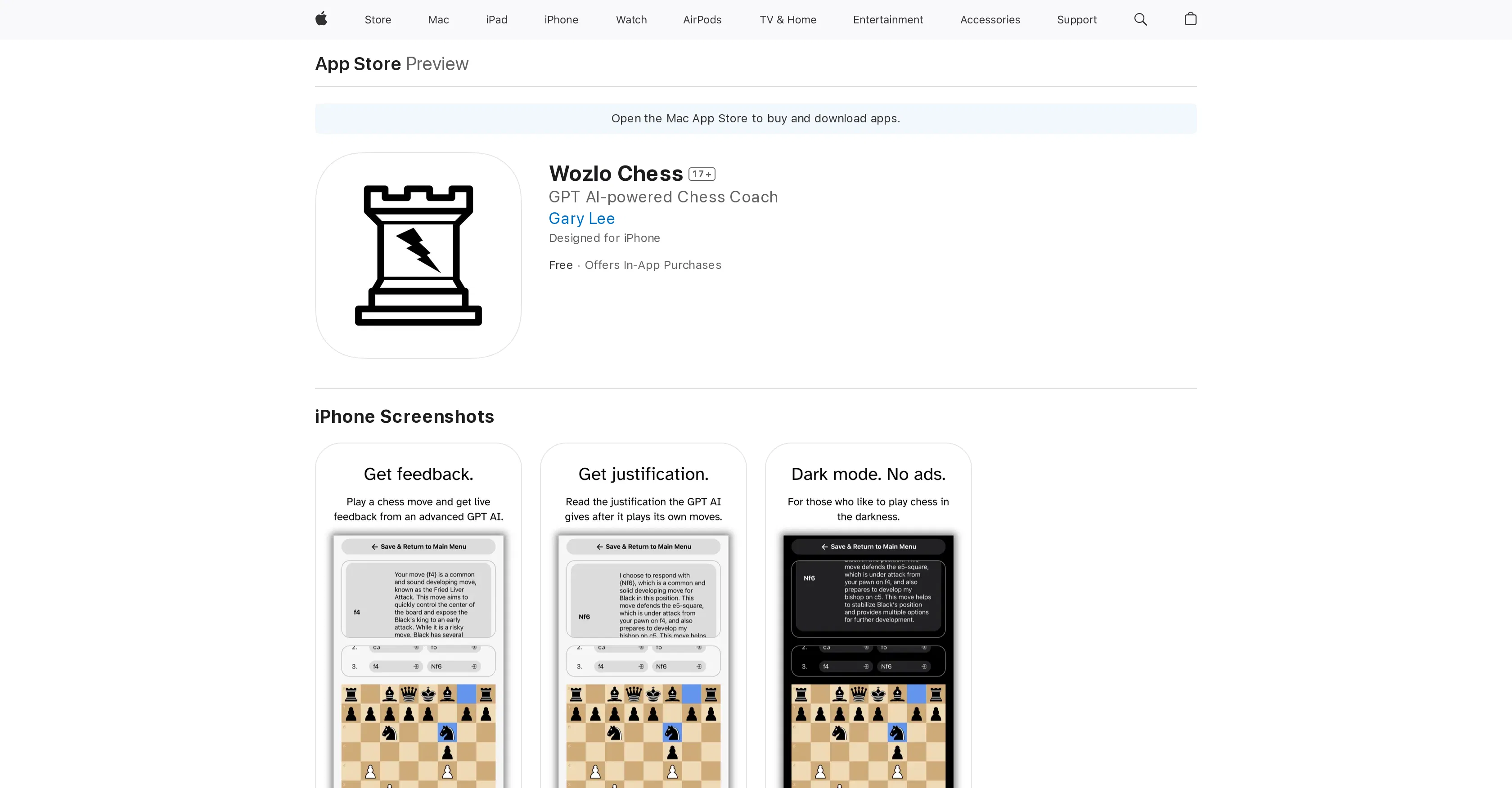 Wozlo Chess screenshot
